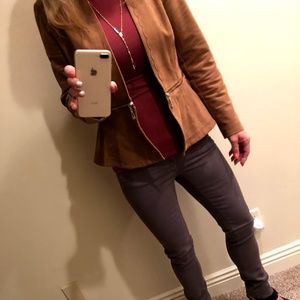 NWOT-Chico’s Moto Jacket - Dual Jacket zip off